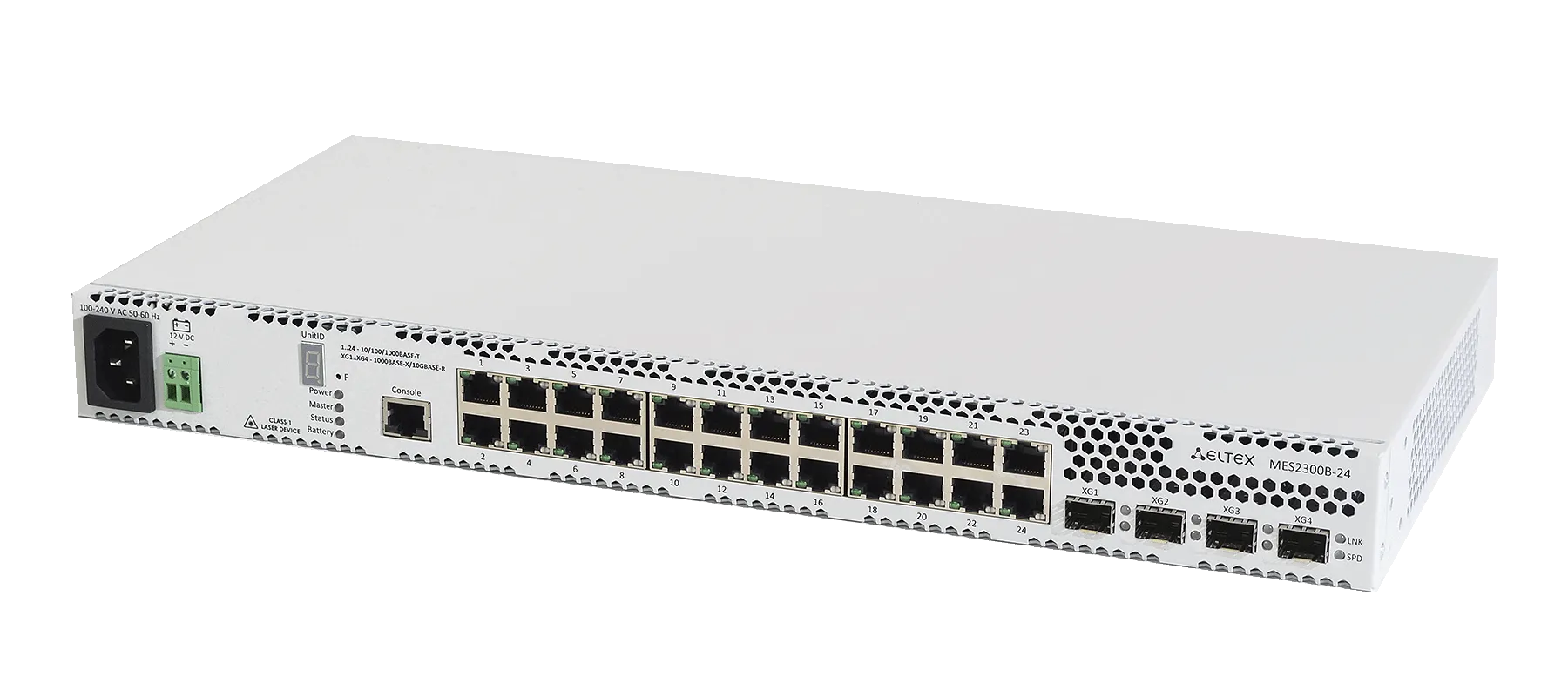 Ethernet-коммутатор MES2348B, 48x1G RJ45 + 4x10G SFP+, L3, 220V AC/12V DC